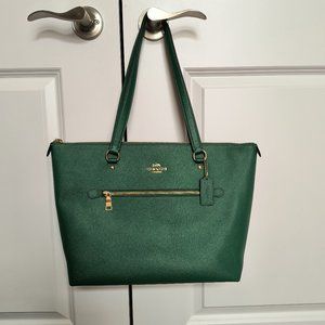 Coach Emerald Green Gallery Tote - Like New!